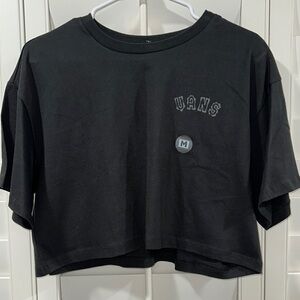 Vans Black Cropped T-Shirt